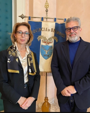 Il presidente Matarrelli saluta il prefetto La Iacona che lascia Brindisi