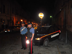 carabinieri mesagne notte