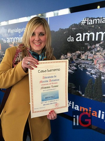 leone mimma al Premio Sanremo