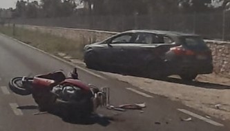 incidente moto auto povle mesagne latiano