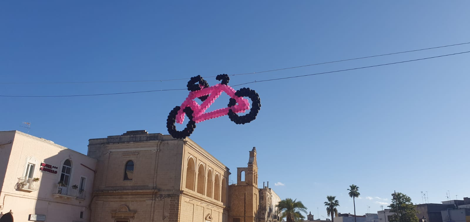 mesagne in rosa bicicletta