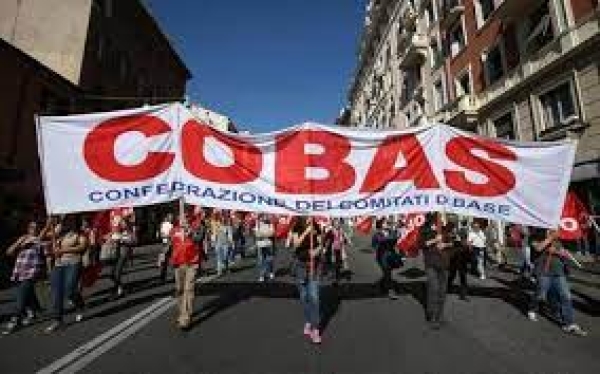 Venerdì 30 Ottobre Sciopero Generale Nazionale di tutte le categorie pubbliche e private promosso dalla Confederazione Cobas e da altri sindacati di Base