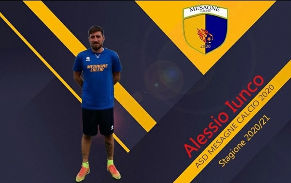 Il Mesagne Calcio 2020 comunica il tesseramento di Alessio Iunco, classe 88, attaccante