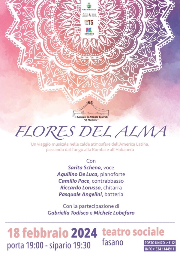«Flores del alma», un viaggio musicale in America Latina targato GAT “Peppino Mancini”