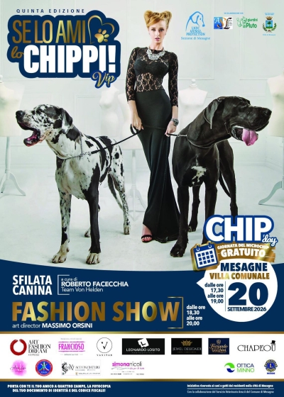 “Se lo ami, lo chippi!”: a Mesagne la quinta edizione tra glamour e tutela animale