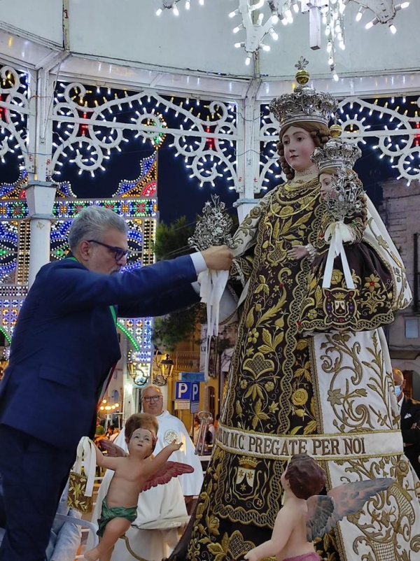 Il discorso del sindaco Matarrelli alla Vergine del Carmelo