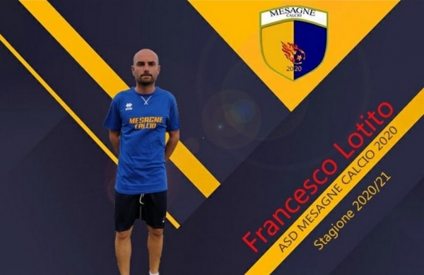 Il Mesagne Calcio 2020 comunica il tesseramento di Francesco Lotito, classe 94, centrocampista