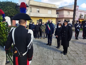 Cerimonia commemorazione del carabiniere Miccoli