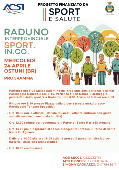 ACSI Brindisi &quot;Raduno Interprovinciale Sport. In. Co.&quot; Ostuni