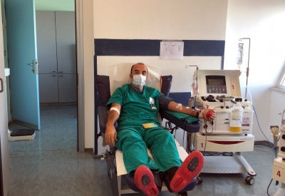 Plasma dei guariti, nuova donazione al Centro trasfusionale di Brindisi