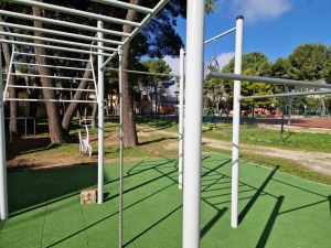 Allestita un’area sportiva in Villa Comunale