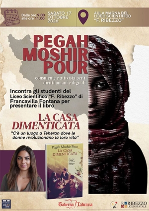 Il Festival delle Storie fa tappa a Carovigno con Pegah Moshir Pour. Venerdì 16 ottobre al Castello “Dentice di Frasso”