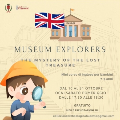 Mini corso di inglese per bambini alla Collezione archeologica Faldetta
