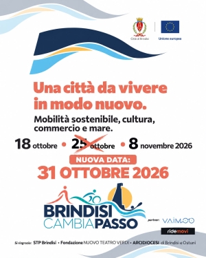 Brindisi CambiaPasso: la Città torna protagonista sabato 31 ottobre