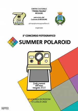 5° concorso fotografico &quot;Summer Polaroid&quot; scatti e momenti dell'Estate Mesagnese