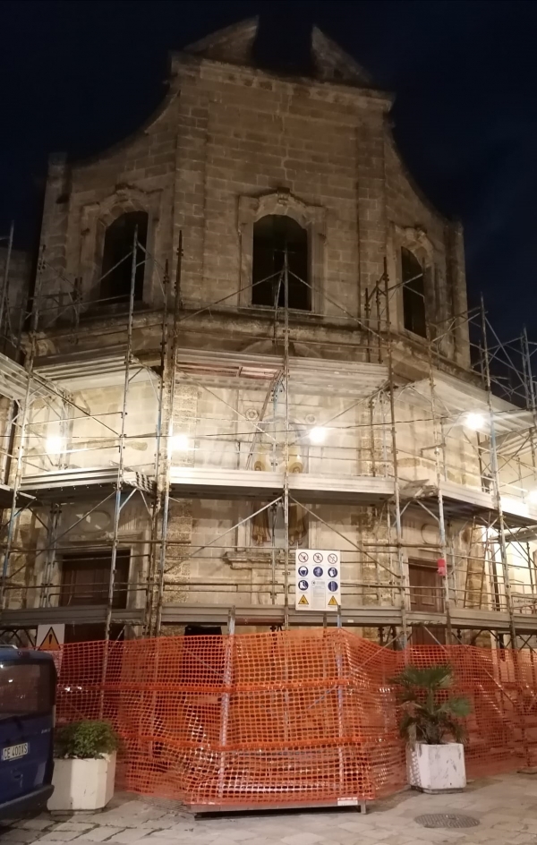 Mesagne. La chiesa di San Cosimo e Damiano sottoposta a restauro &quot;facciale&quot;