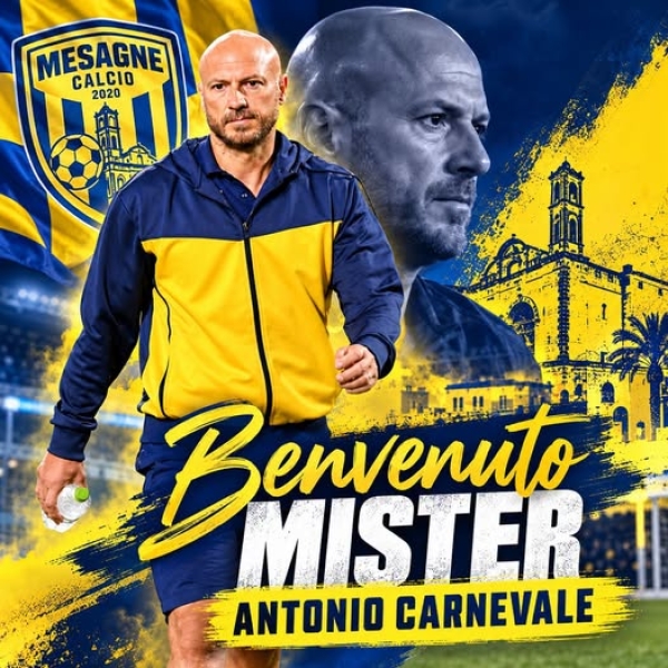 MESAGNE CALCIO, BENVENUTO MISTER. UNA NUOVA GUIDA, UNA NUOVA AMBIZIONE