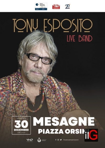 Tony Esposito in concerto, venerdì 30 dicembre a Mesagne