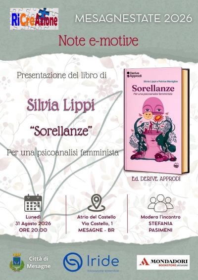Sorellanze che interrogano l’inconscio. A Mesagne la psicoanalista Silvia Lippi presenta il suo manifesto femminista
