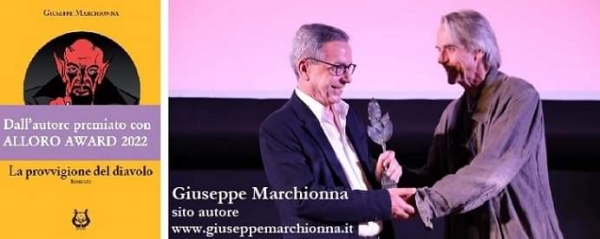Giuseppe Marchionna al Festival del Libro Emergente dopo aver ricevuto l’Alloro Award 2022
