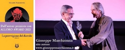 Giuseppe Marchionna al Festival del Libro Emergente dopo aver ricevuto l’Alloro Award 2022