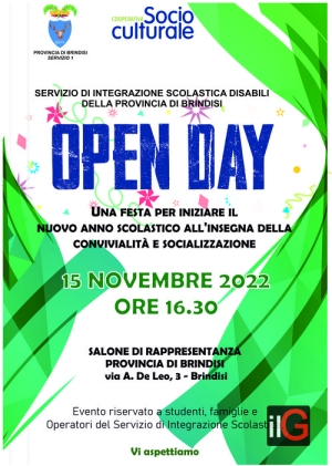 Open day del servizio di Integrazione scolastica disabili della Provincia di Brindisi