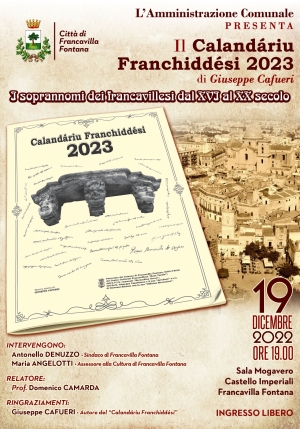 Presentazione della nuova edizione del “Calandariu Franchiddesi”