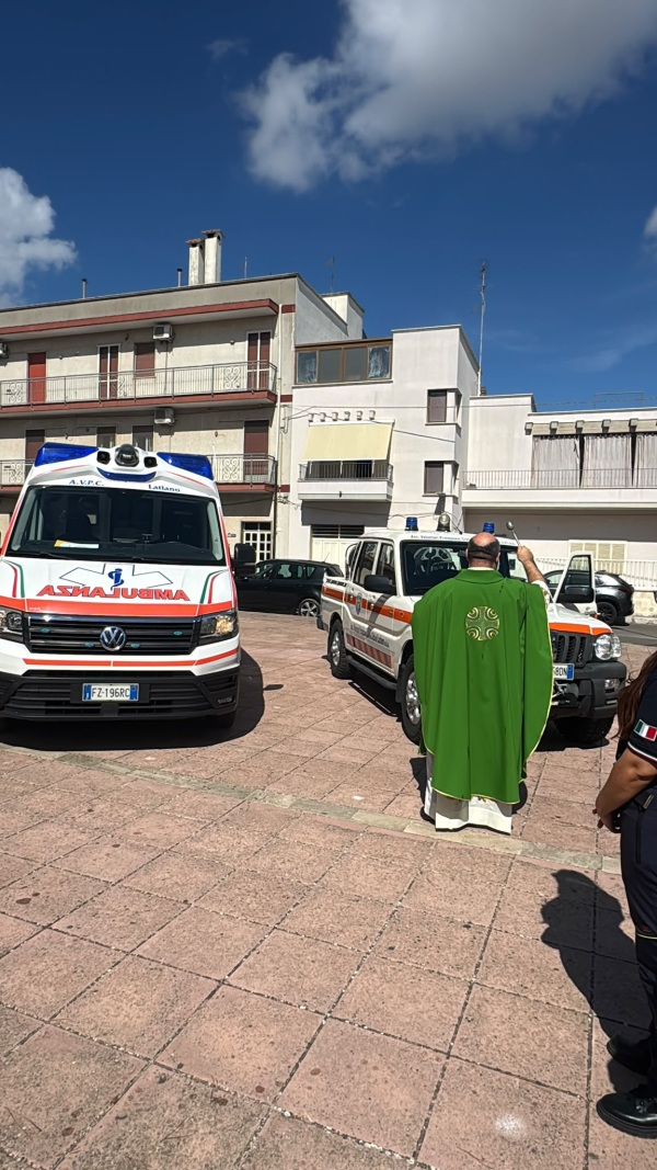 Latiano celebra i 40 anni della Protezione Civile: Messa commemorativa e benedizione dei mezzi
