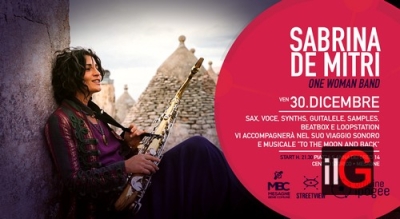 Sabrina de Mitri - One Woman Band - Ven 30/12 alle Officine Ipogee a Mesagne