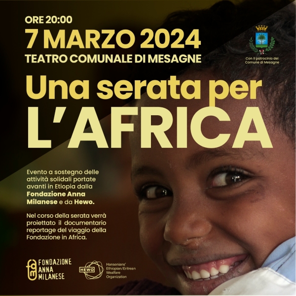 La Fondazione Anna Milanese presenta “Una serata per l’Africa”