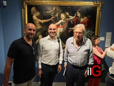 La visita a Mesagne di Vittorio Sgarbi alla mostra di “Caravaggio e il suo tempo – tra naturalismo e classicismo”
